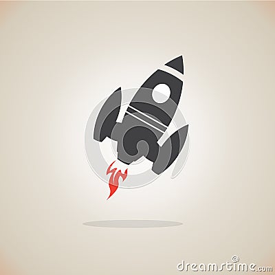 Rocket icon Vector Illustration