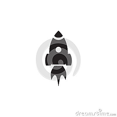 Rocket icon logo design vector template Vector Illustration