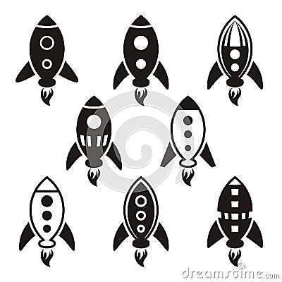 Rocket icons Vector Illustration