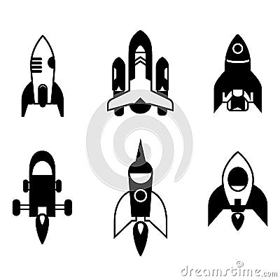 Rocket icons Stock Photo