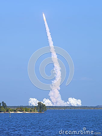Rocket launch Stock Photo