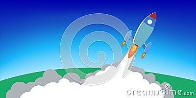 Rocket Launch Infographics Illustration Vector Illustration