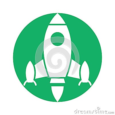 Rocket launch Glyph Background vector icon which can easily modify or edit Vector Illustration