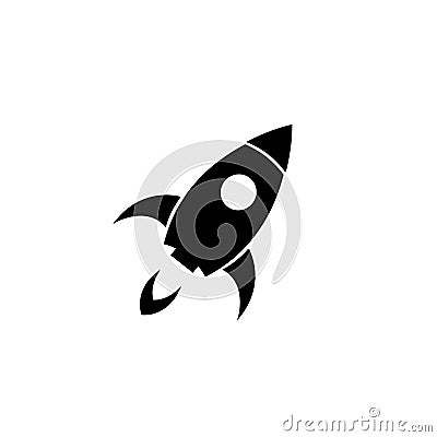 Rocket Launched Icon Vector Logo Template Illustration Design. Vector Illustration