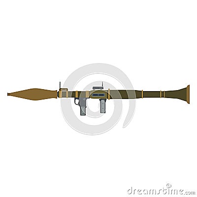 Rocket launcher vector illustration military icon isolated rpg. Vector Illustration