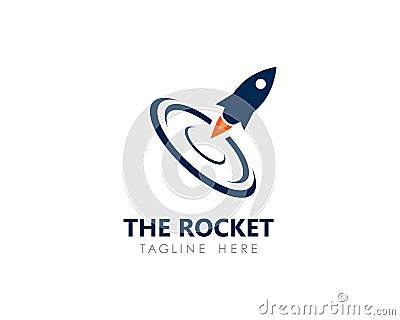 rocket logo icon Vector Illustration