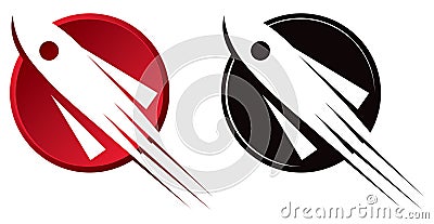 Rocket logo Vector Illustration