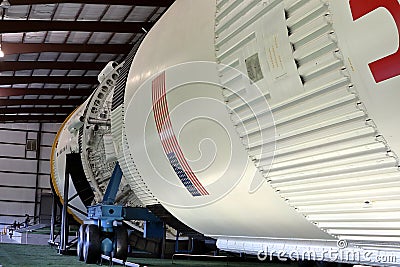 The rocket park in Lyndon B. Johnson Space Center in Houston, Texas Editorial Stock Photo