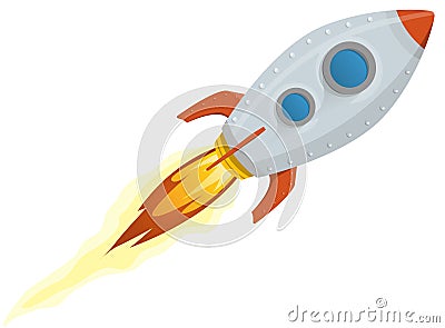 Rocket Ship Vector Illustration