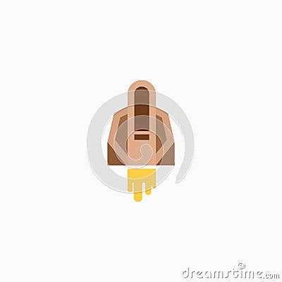 Rocket, spaceship, start up, launch, Game Flat Icon. Sign and symbol for website and Mobile application. Cartoon Illustration