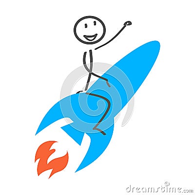 Rocket, success Stock Photo