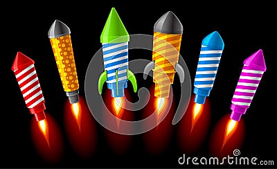 Rockets Vector Illustration