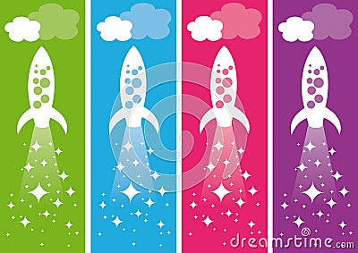 Rockets Vector Illustration