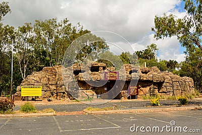 Exterior view of Dreamtime aboriginal centre in Rockhampton Editorial Stock Photo