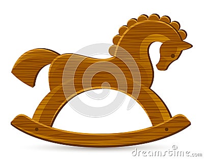 Rocking horse Vector Illustration