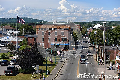 Rockland Historic downtown, Rockland, Maine Editorial Stock Photo