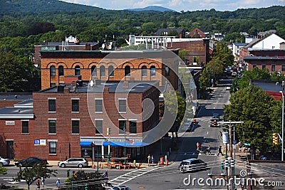 Rockland Historic downtown, Rockland, Maine Editorial Stock Photo