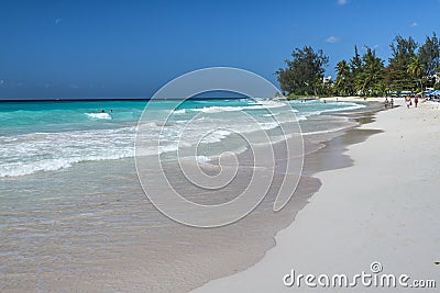 Rockley Beach Barbados West Indies Editorial Stock Photo