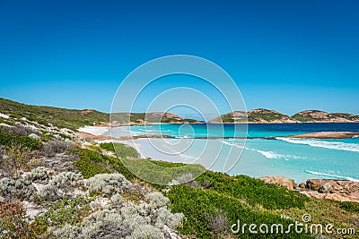 Rocks on the beach, Lucky Bay, Esperance, Western Australia Stock Photo