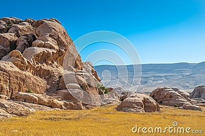 Rocks of Beidha Stock Photo