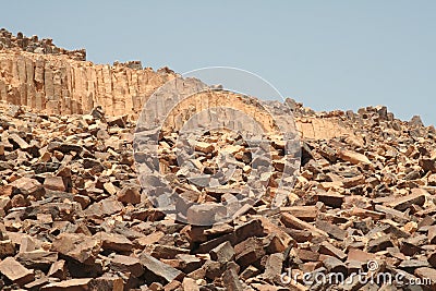 Rocks in Carpenteria, Negev desert Stock Photo