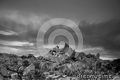 Rocks of the Deccan, South India Stock Photo