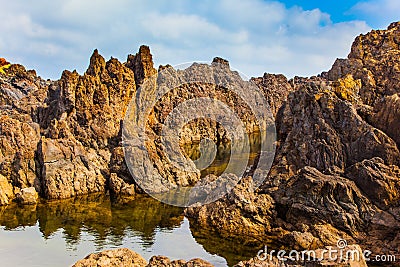 Rocks and grottoes Stock Photo