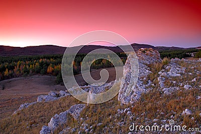 Rocks of high mountains Stock Photo