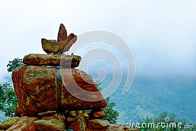 The rocks in a meditation resort. Sattva Stock Photo