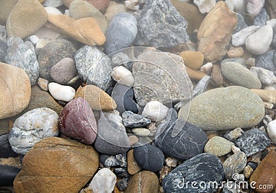Rocks in mist Stock Photo