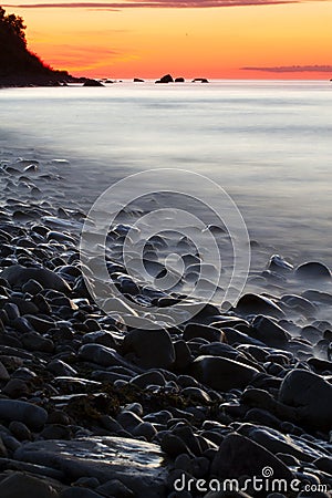 Rocks in the sea . summer landscape Stock Photo