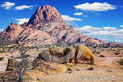 Rocks in the Spitskoppe desert Stock Photo