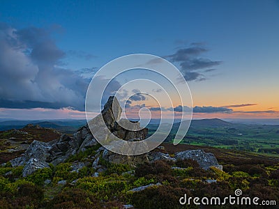 Rocks at sunset. Stock Photo