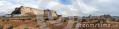 Rocky Arizona mountain plateau panorama Stock Photo