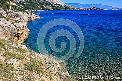 Rocky bay Croatia Stock Photo