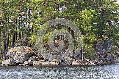 Rocky beach Stock Photo