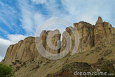 Rocky canyon walls Stock Photo