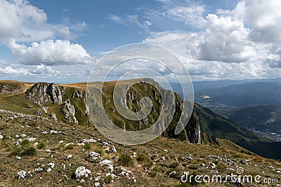 Rocky cliff on Vlasic mountain Stock Photo