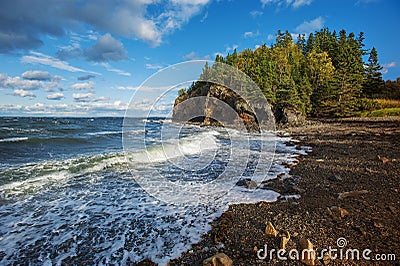 Rocky coastline Stock Photo