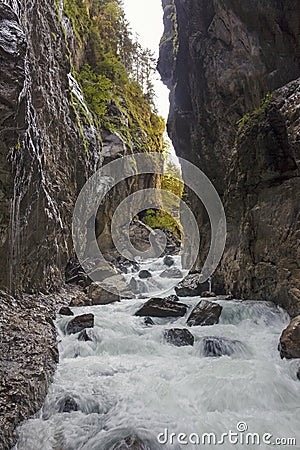 Rocky gorge partnachklamm, germany Stock Photo