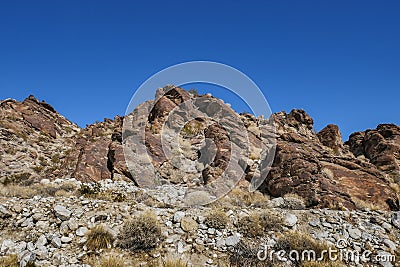 Desert Landscape South of Palm Springs South Lykken Trail Stock Photo