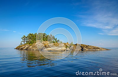 Rocky island Stock Photo