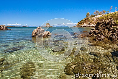 Rocky island Stock Photo