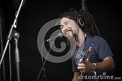 Rocky Leon at solo concert at Zaxidfest festival Editorial Stock Photo