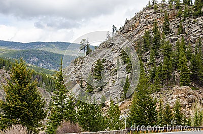 Rocky Mountain foot hills Stock Photo