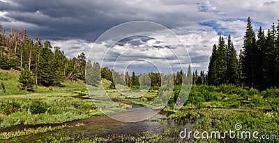 Rocky Mountain National Park scenic vista Stock Photo