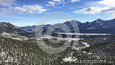 Rocky Mountain National Park View Stock Photo