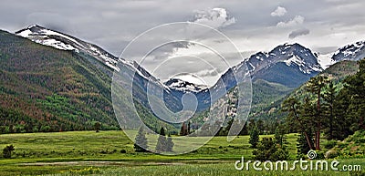 Rocky Mountain National Park Vista Stock Photo