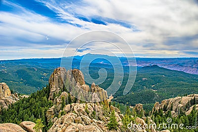 Rocky Mountain Wilderness in Colorado Stock Photo