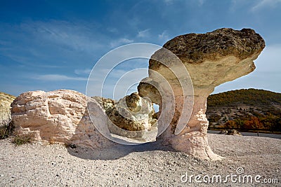 Rocky mushroom phenomenon Stock Photo